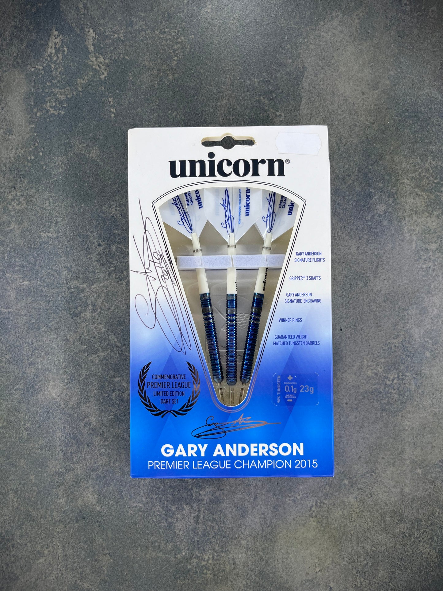 Gary Anderson Darts | Premier Leaugue 2015 | Limited Edition | handsigniert | 23g