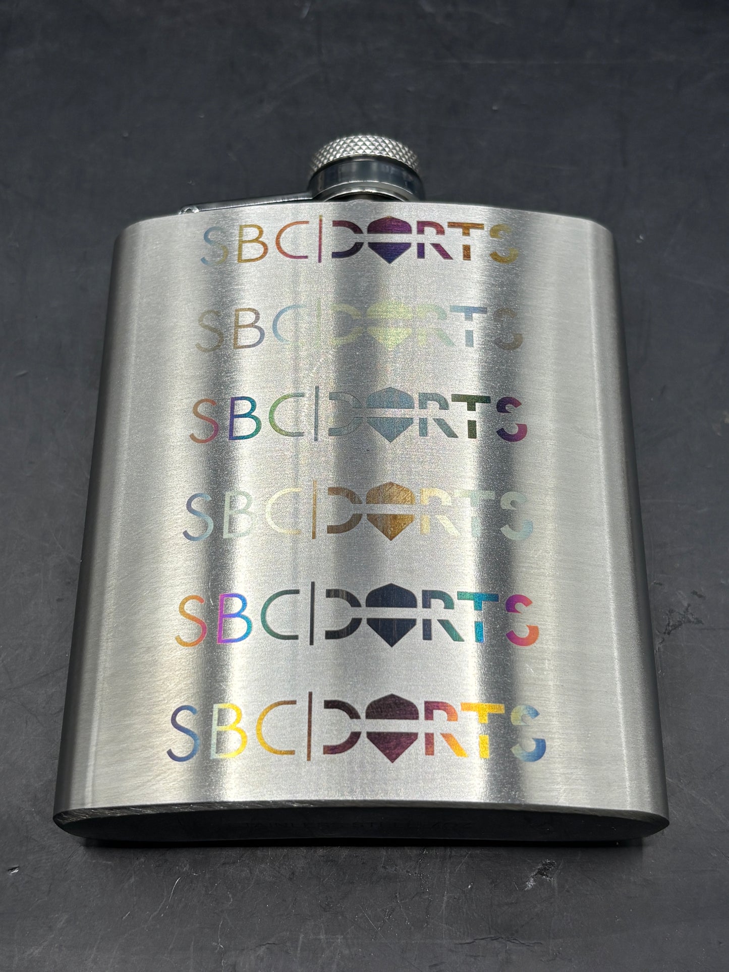 Flachmann mit deinem Holoeffekt-Logo