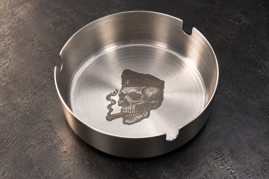 Personalisierter Edelstahl-Aschenbecher mit Gravur